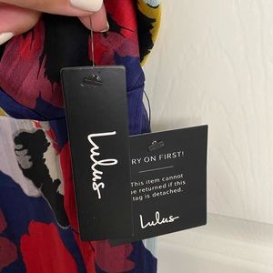 All About Love Royal Blue Floral Midi Dress